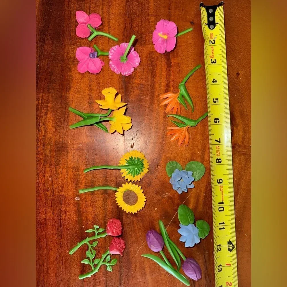 TOOB educational toys 2 sets for of Safari Ltd Flowers  Colorful Flower Toy Set